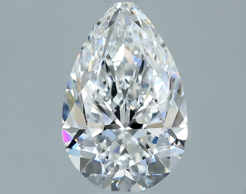 0.7 carat E-IF Natūralus Pear Deimantas (1)