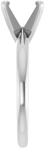 Sužadėtuvių Žiedas „Solitaire“ 14k white gold Round 8mm (4)