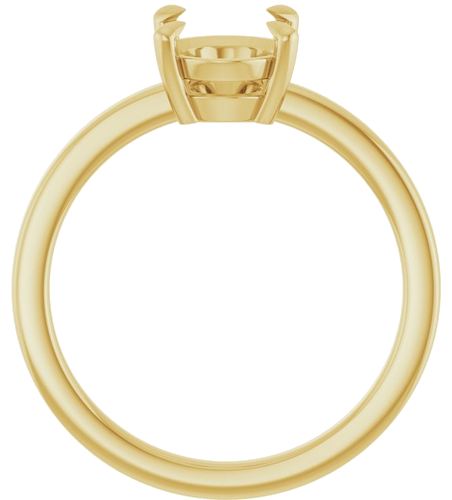 Sužadėtuvių Žiedas „Claw-Prong Solitaire“ 14k yellow gold Oval 9mm x 7mm (2)