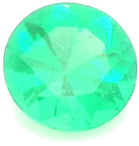 0.25 carat GREEN Round Smaragdas (1)