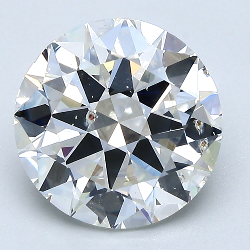 3.01 carat H-SI2 Very Good cut Natūralus Round Deimantas (1)