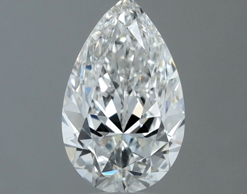0.6 carat G-VS2 Natūralus Pear Deimantas (1)