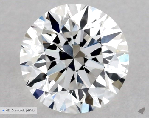 0.5 carat E-VS2 Excellent cut Natūralus Round Deimantas (1)
