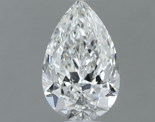 0.6 carat H-VS2 Natūralus Pear Deimantas (1)