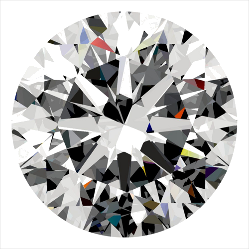 0.4 carat D-VS2 Very Good cut Natūralus Round Deimantas (1)