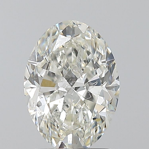 1.7 carat I-SI2 Natūralus Oval Deimantas (1)