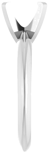 14K White 7.5x5.5 mm Oval Solitaire Engagement Ring Mounting (4)