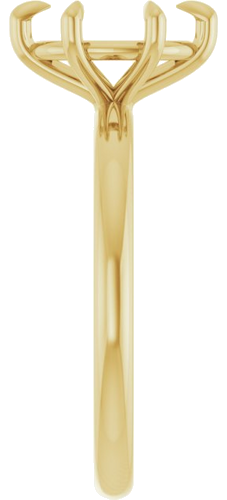 Sužadėtuvių Žiedas „Solitaire“ 585 Geltonojo Aukso Oval 9mm x 7mm (4)