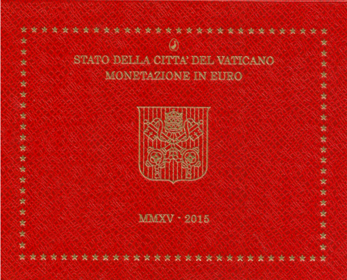 2015 Vatikanas Pranciškus BU Euro monetų rinkinys (1)