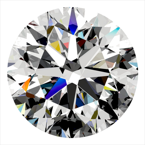 0.5 carat G-VS2 Very Good cut Natūralus Round Deimantas (1)