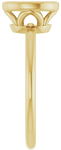 Sužadėtuvių Žiedas „Bezel-Set“ 14k yellow gold Oval 8mm x 6mm (4)