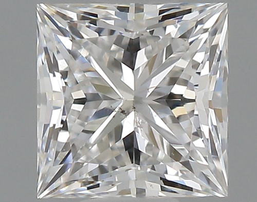 0.6 carat F-SI2 Natūralus Princess Deimantas (1)