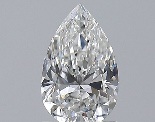 1.0 carat F-SI2 Natūralus Pear Deimantas (1)