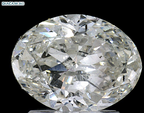 1.8 carat I-SI2 Natūralus Oval Deimantas (1)