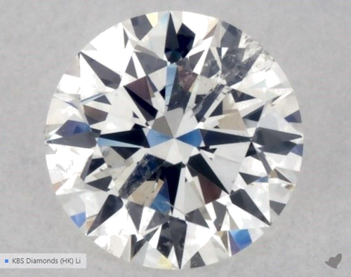 0.5 carat G-SI2 Excellent cut Natūralus Round Deimantas (1)