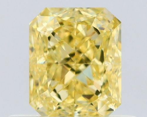 0.55 carat Fancy Intense Yellow-VS1 Natūralus Radiant Deimantas (1)