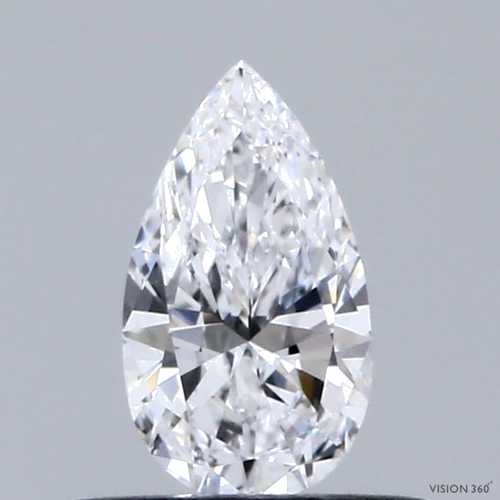 0.42 carat D-IF Natūralus Pear Deimantas (1)
