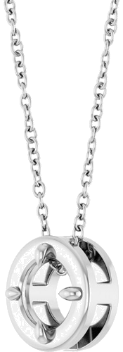 Pakabukas „Claw-Prong Bezel-Style Solitaire“ 14k white gold Round 5mm (2)