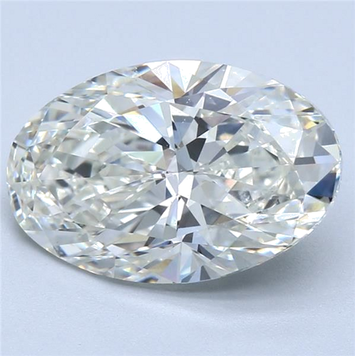 4.02 carat J-SI1 Natūralus Oval Deimantas (1)