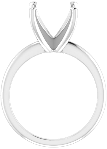 Sužadėtuvių Žiedas „Solitaire“ 585 Baltojo Aukso Round 11mm (2)