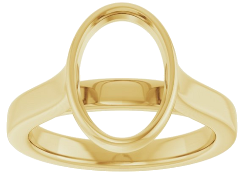 Sužadėtuvių Žiedas „Bezel-Set Solitaire“ 14k yellow gold Oval 11.5mm x 8mm (3)