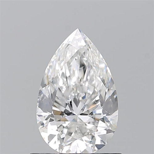 0.9 carat F-SI2 Natūralus Pear Deimantas (1)