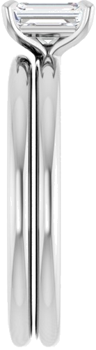 Sužadėtuvių Žiedas „Solitaire“ 417 Baltojo Aukso Emerald 6mm x 4mm (9)