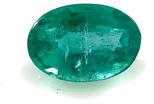 0.52 carat GREEN Oval Smaragdas (1)
