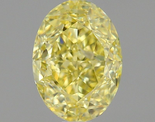 1.0 carat Fancy Intense Yellow-VS1 Natūralus Oval Deimantas (1)