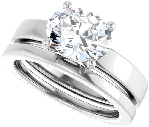 Sužadėtuvių Žiedas „Solitaire“ 585 Baltojo Aukso Oval 9mm x 7mm (10)