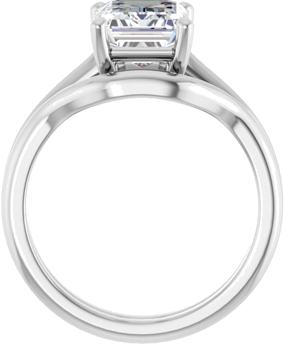Sužadėtuvių Žiedas „V-End Prong“ 14k white gold Emerald 9mm x 7mm (7)
