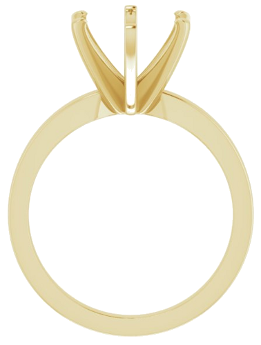 Sužadėtuvių Žiedas „Solitaire“ 14k yellow gold Oval 11mm x 9mm (2)
