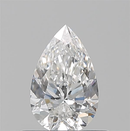 0.51 carat F-VVS1 Natūralus Pear Deimantas (1)