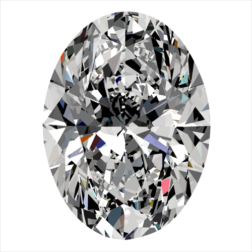 0.42 carat G-VS2 Natūralus Oval Deimantas (1)