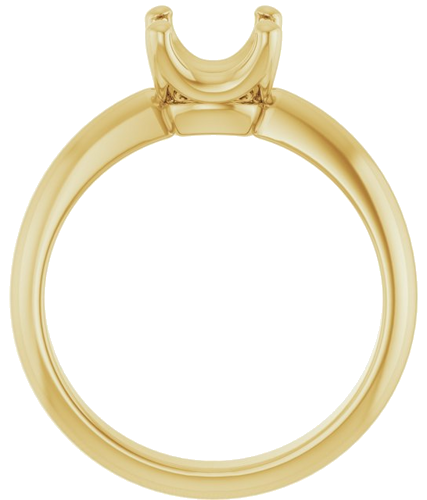 Sužadėtuvių Žiedas „Solitaire Crown-Inspired“ 14k yellow gold Cushion 6.5mm (2)