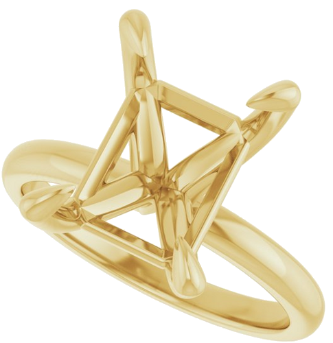 Sužadėtuvių Žiedas „Solitaire“ 18k yellow gold Emerald 11mm x 9mm (5)