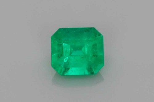 0.37 carat GREEN Octagonal Smaragdas (1)