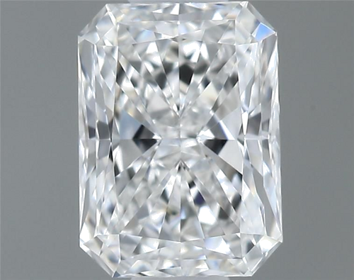 0.37 carat F-VVS2 Natūralus Radiant Deimantas (1)