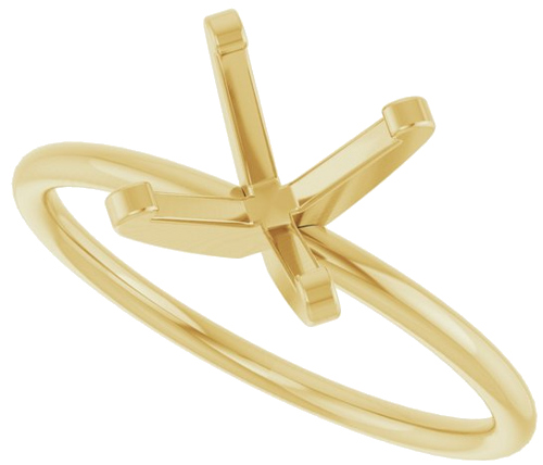 Sužadėtuvių Žiedas „Solitaire“ 14k yellow gold Round 8mm (5)
