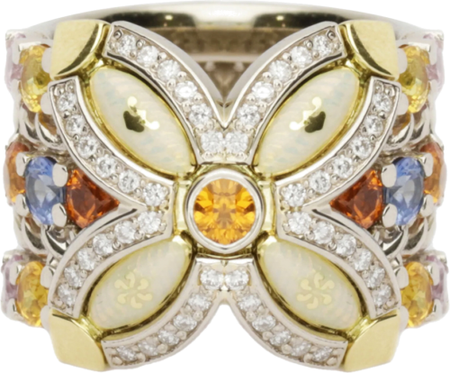 Gredzens ar safīru un briljanta briljantu gredzenu I DON'T KNOW (1)