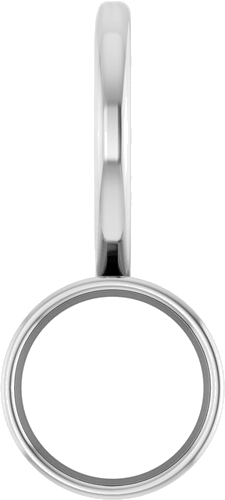 Pakabukas „Bezel-Set Solitaire Charm“ 925 Sidabro Round 5mm (1)