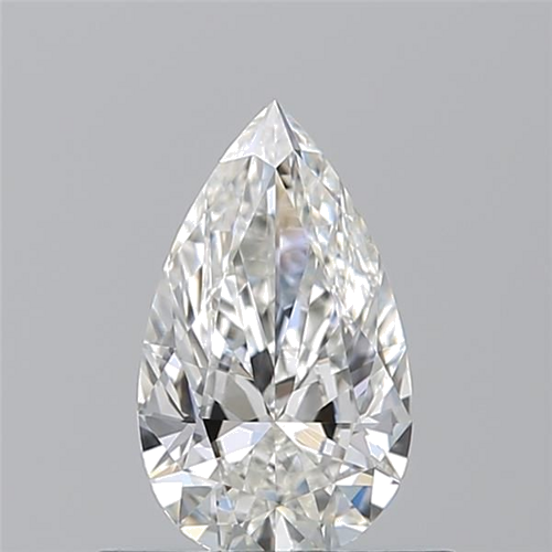 0.57 carat G-VS2 Natūralus Pear Deimantas (1)