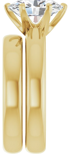 Sužadėtuvių Žiedas „Solstice Solitaire®“ 14k yellow gold Oval 10mm x 8mm (9)
