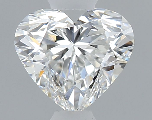 0.43 carat F-VVS1 Natūralus Heart Deimantas (1)