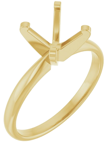 Sužadėtuvių Žiedas „Solitaire“ 14k yellow gold Round 8mm (1)