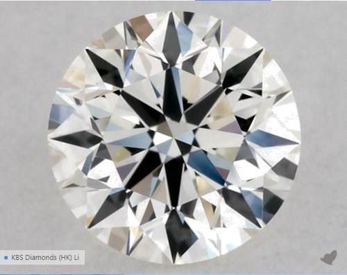 0.53 carat I-VS1 Excellent cut Natūralus Round Deimantas (1)