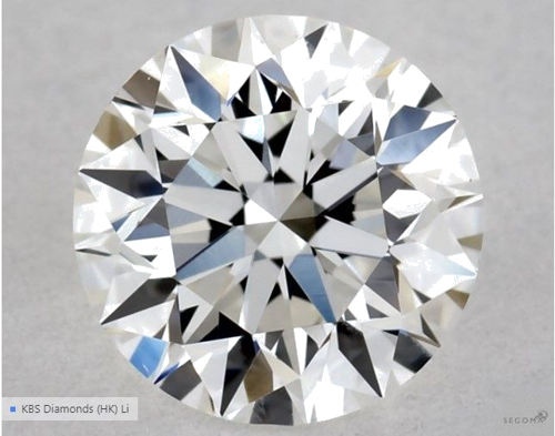 0.5 carat F-VS1 Excellent cut Natūralus Round Deimantas (1)