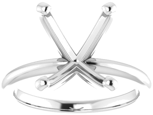 Sužadėtuvių Žiedas „Solitaire“ 585 Baltojo Aukso Oval 14mm x 10mm (3)