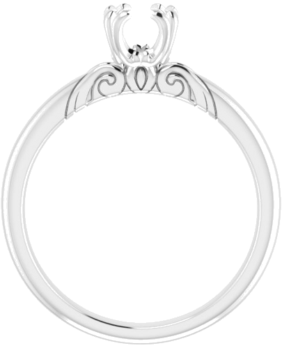 Sužadėtuvių Žiedas „Split-Prong Solitaire“ 14k white gold Round 5.8mm (2)
