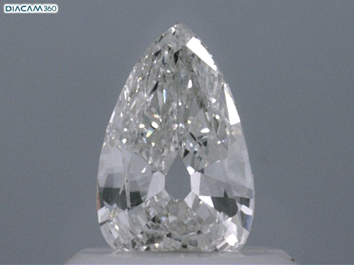 0.45 carat E-SI2 Natūralus Pear Deimantas (1)